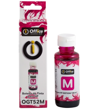TINTA ALT P/HP 100CC C MAGENTA CON APLICADOR OGT52M OFFICEINSUMOS.COM